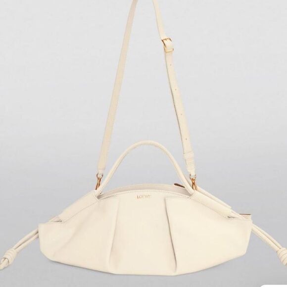 Loewe Paseo Small Leather Shoulder Bag in Angora Cream Color - Picture 5 of 13